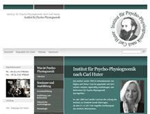 Tablet Screenshot of physiognomik-institut.de